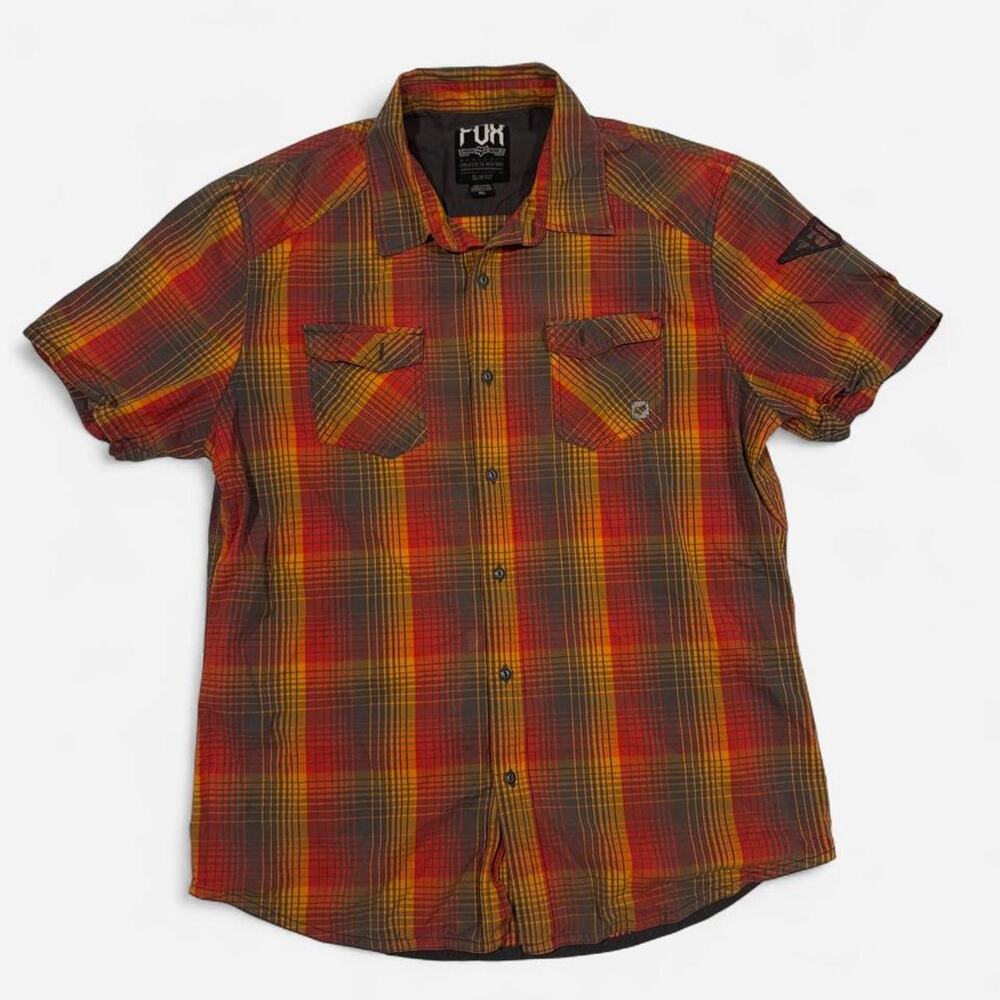 Fox racing plaid short sleeve